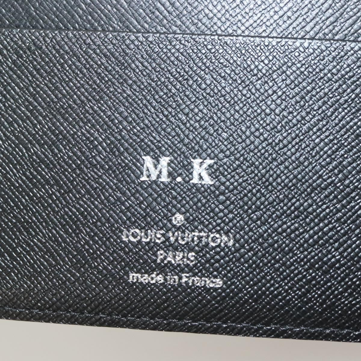 Louis Vuitton Agenda Cover Damier Azur, BLACK, CANVAS, Toiletry Case