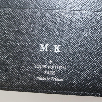 Louis Vuitton Agenda Cover Damier Azur, BLACK, CANVAS, Toiletry Case