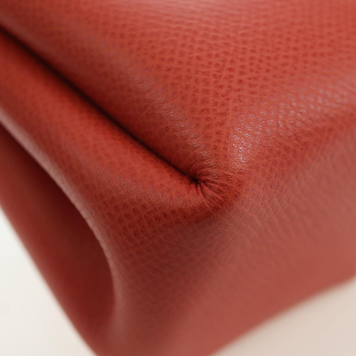 Hermes Vespa Pouch Leather, Red, Leather, Clutch