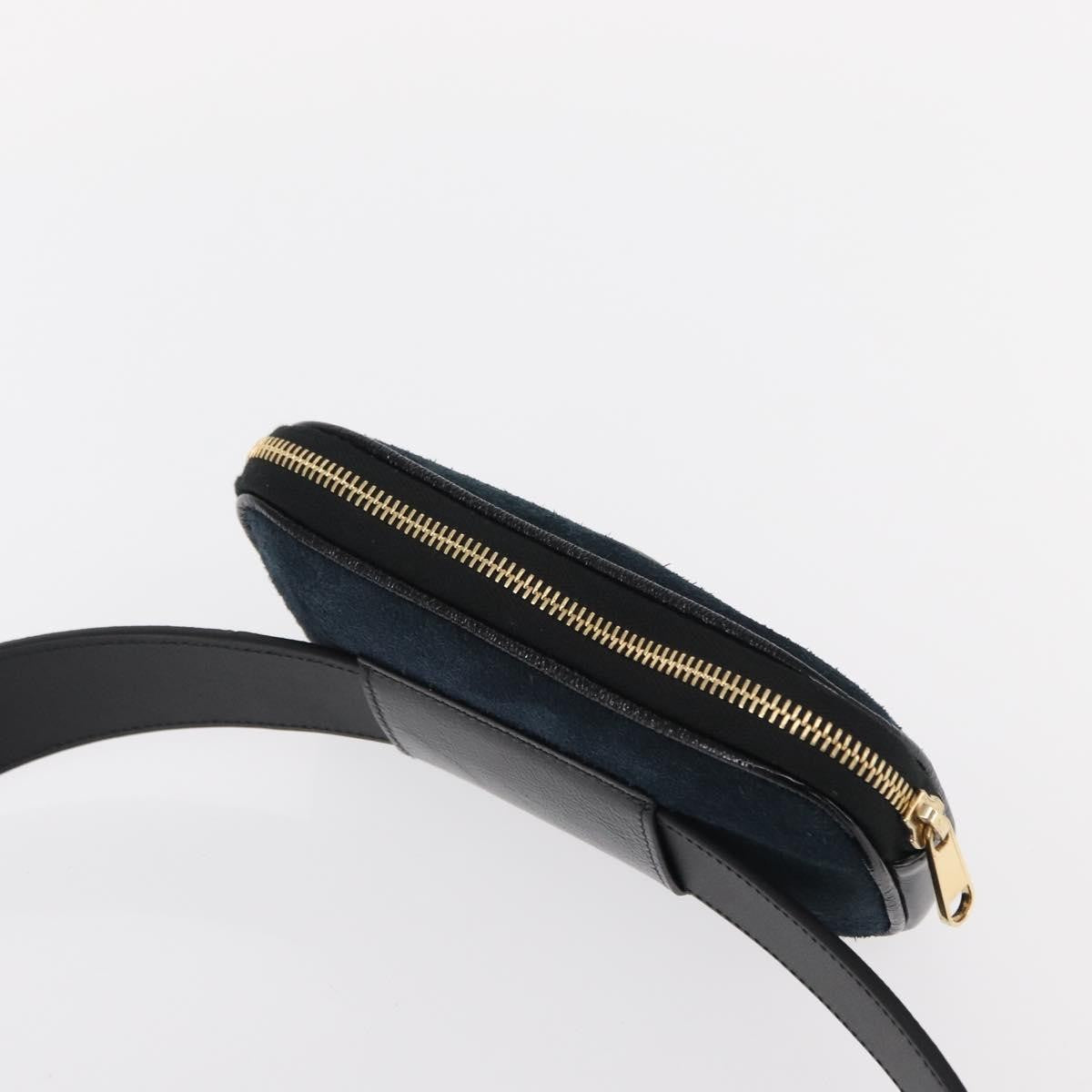 Gucci Ophidia Belt Bag Suede, NAVY, SUEDE, Shoulder bag