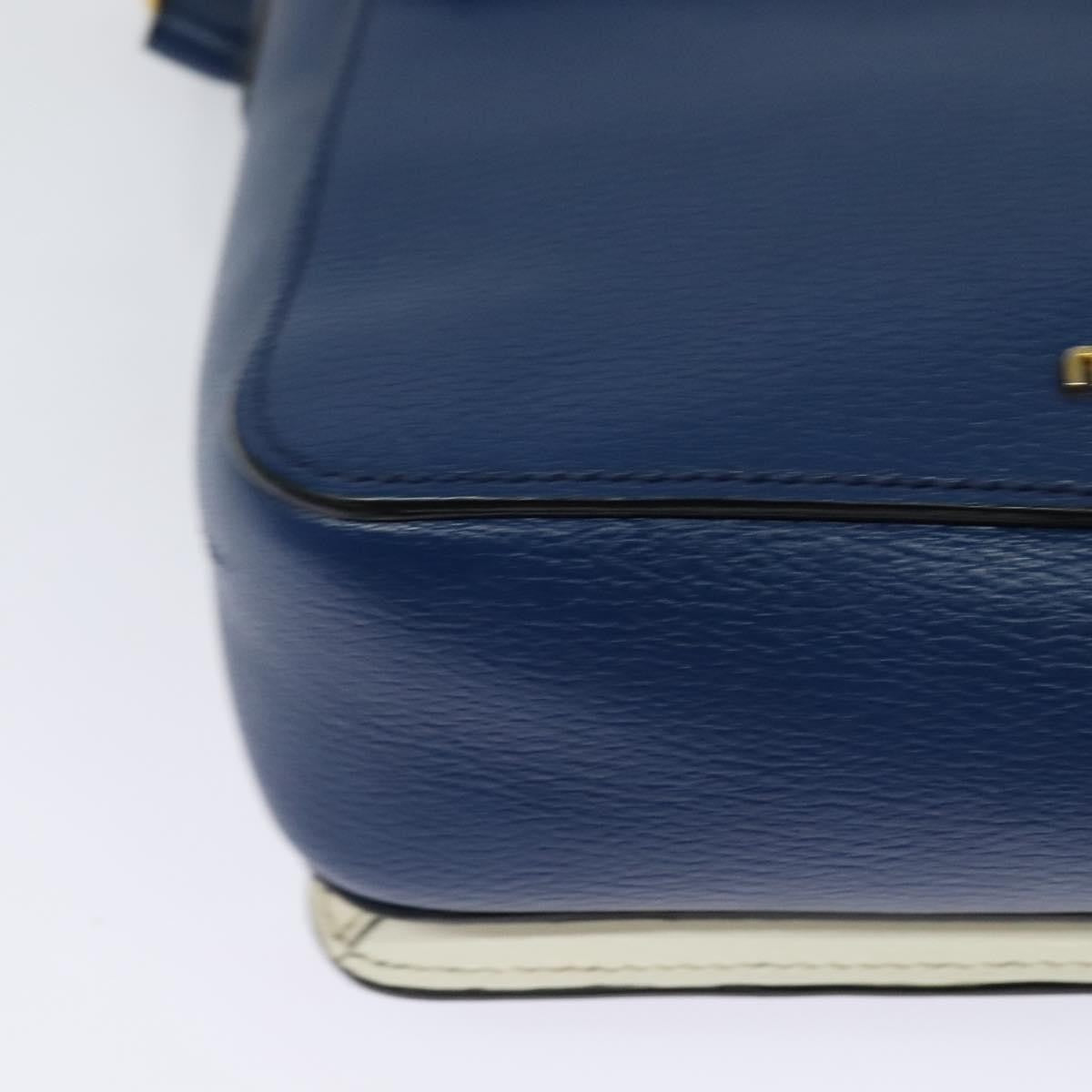 Miu Miu Flap Shoulder Bag Leather, BLUE, LEATHER, Shoulder bag