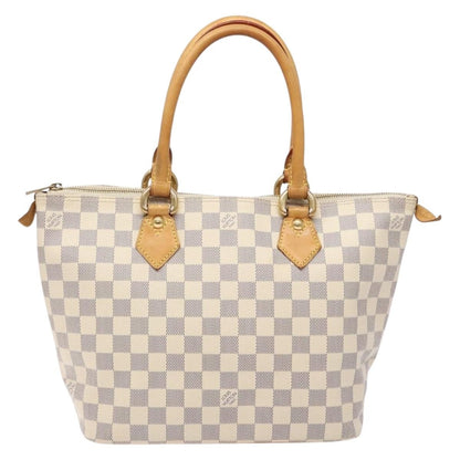 Louis Vuitton Saleya Handbag Damier, WHITE, CANVAS, Tote bag