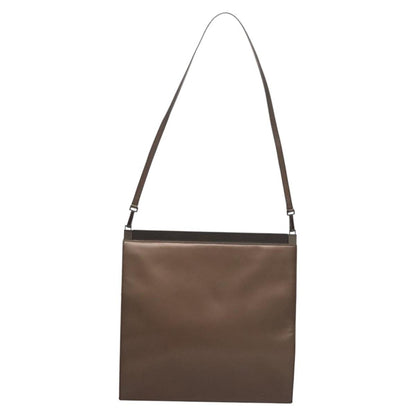 Gucci Vintage Shoulder Bag Leather, BROWN, LEATHER, Shoulder bag