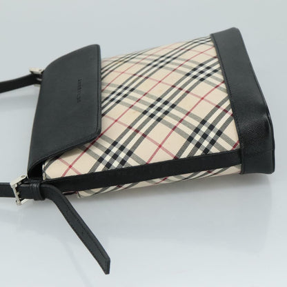 Burberry Nova check Shoulder bag Canvas, BEIGE, CANVAS, Shoulder bag
