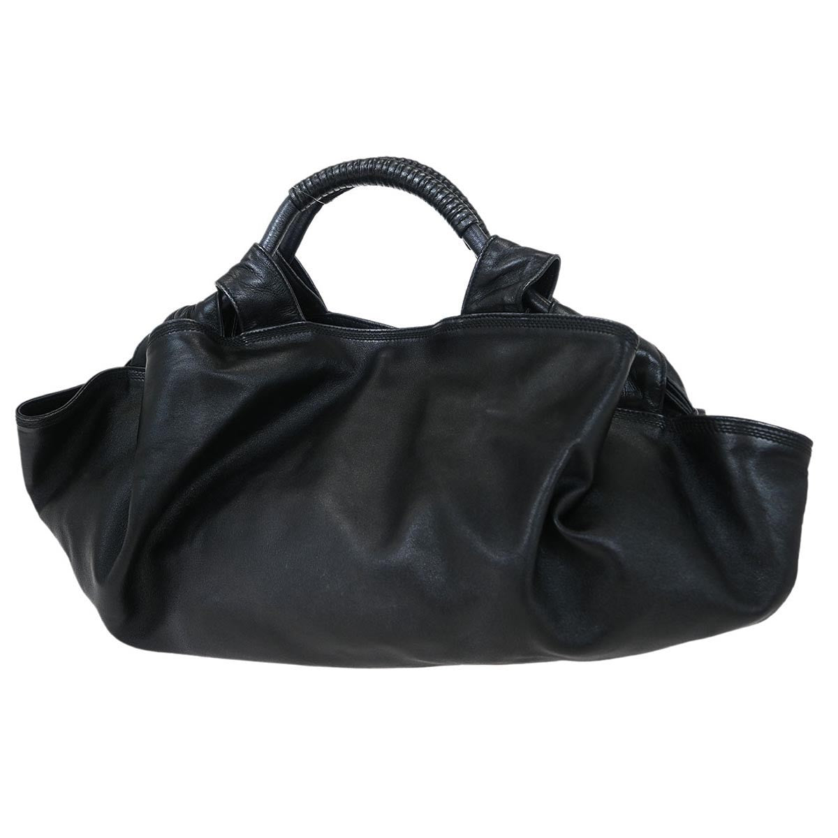 Loewe Anagram Logo Nappa Aire Hand Bag Leather, BLACK, LEATHER, Tote bag