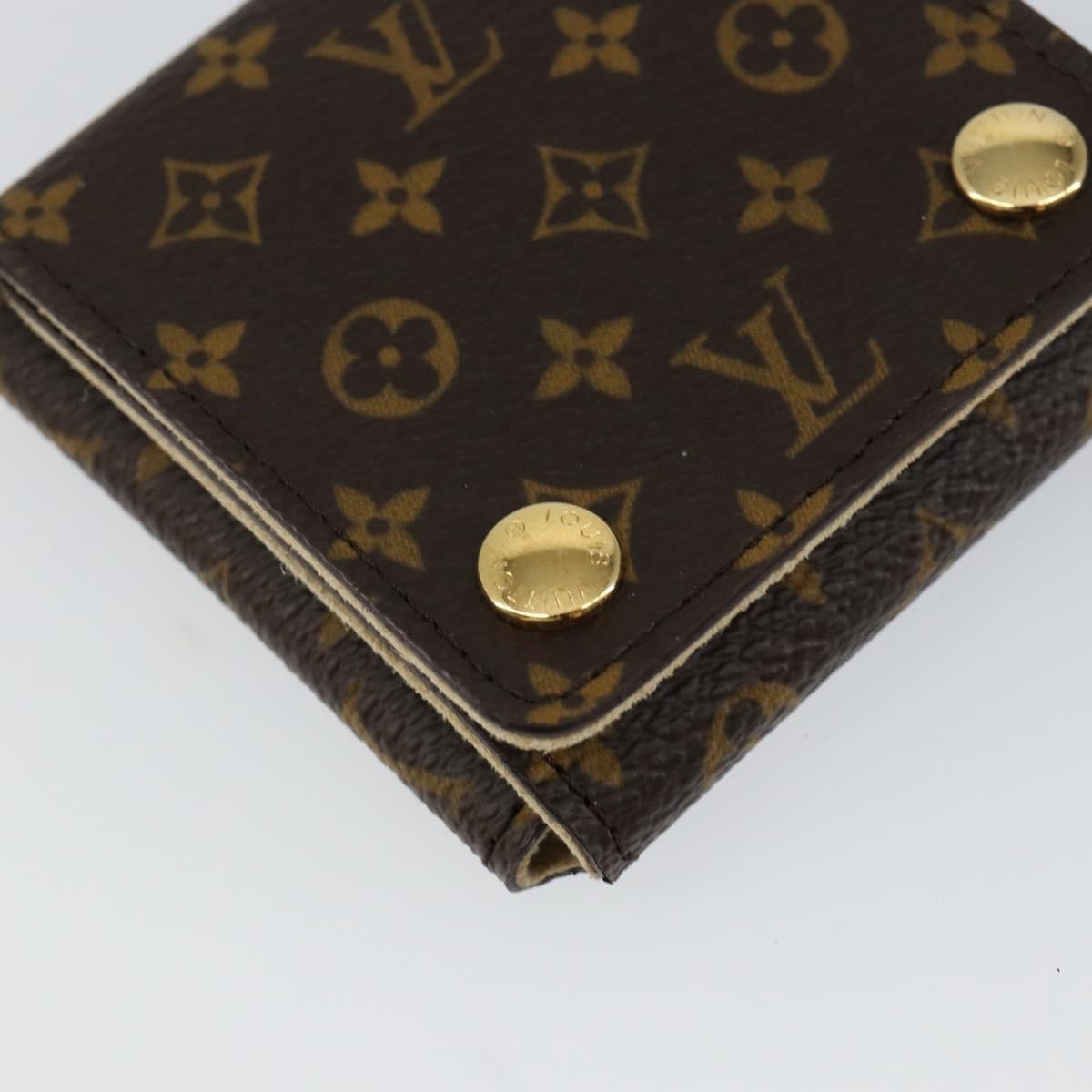 Louis Vuitton CASE JEWELRY BOX Canvas, BROWN, CANVAS, Wallets