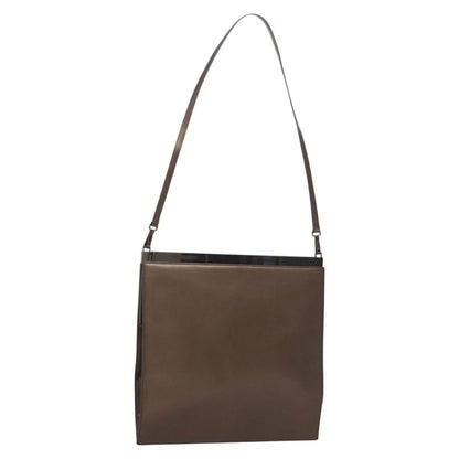 Gucci Vintage Shoulder Bag Leather, BROWN, LEATHER, Shoulder bag