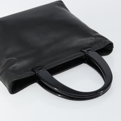 Prada Vintage Handbag Leather, BLACK, LEATHER, Handbag