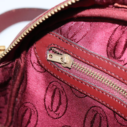 cartier Must de Cartier Shoulder Bag Leather, BURGUNDY, LEATHER, Shoulder bag