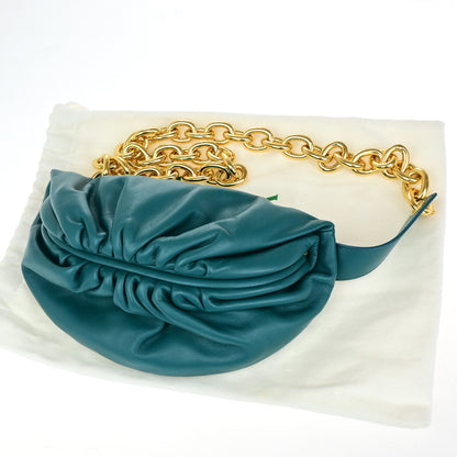 Bottega Veneta The Chain Pouch Leather, Green, Leather, Clutch