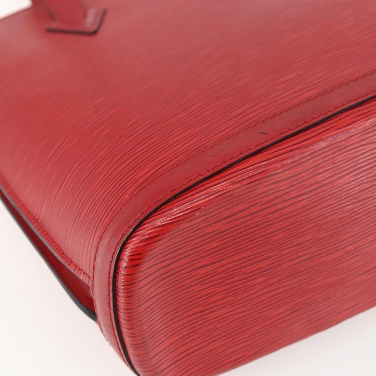 Louis Vuitton Lussac Handbag Epi Leather, RED, LEATHER, Shoulder bag
