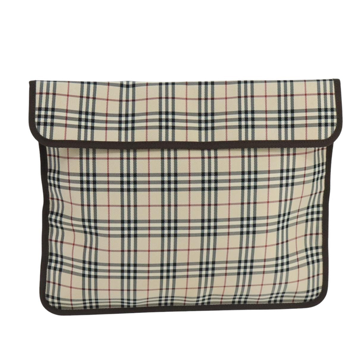 Burberry Nova Check Tote canvas check pattern, BEIGE, CANVAS, Clutche & pouche