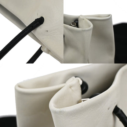 Chanel Essential 31 Rue Cambon Shopping Tote Leather, WHITE, LEATHER, Tote bag