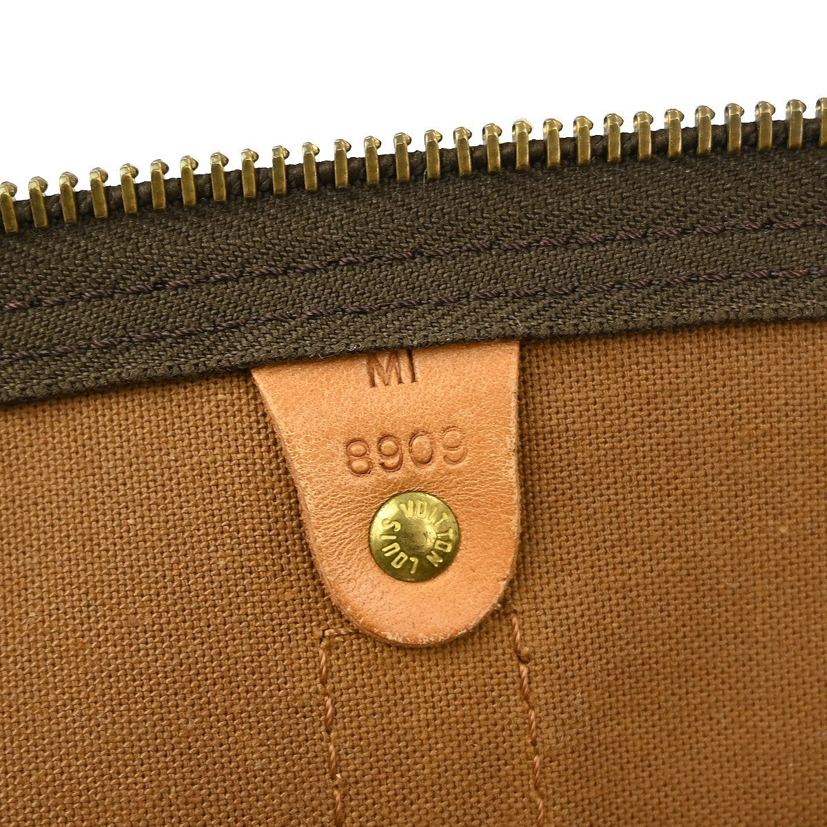 Louis Vuitton Keepall Bag Monogram Canvas, BROWN, CANVAS, Travel bag