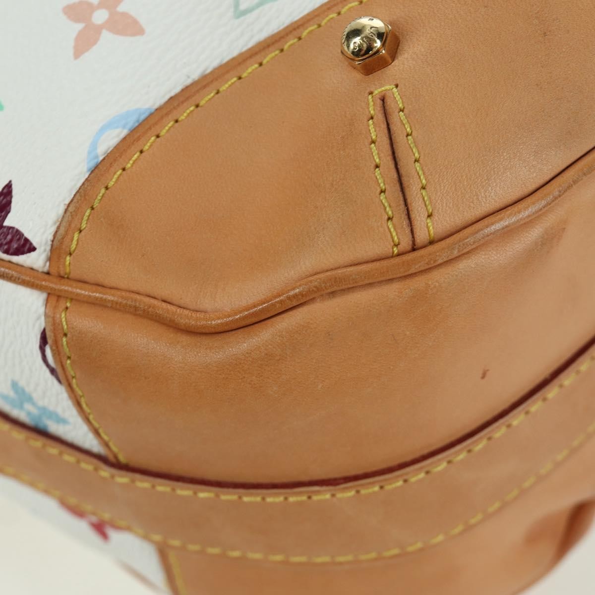 Louis Vuitton Greta Handbag Monogram Multicolor, White, Canvas, Shoulder Bag