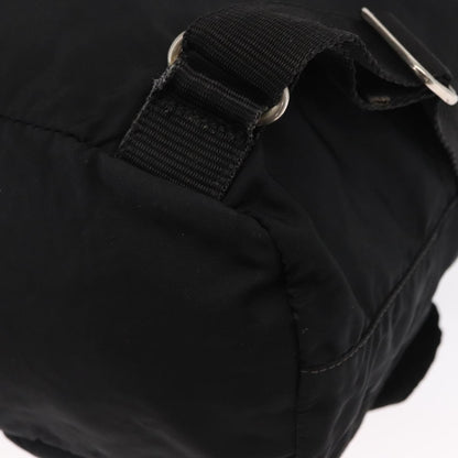 Prada Double Front Pocket Backpack Tessuto, BLACK, NYLON, Backpack