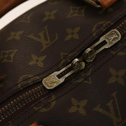 Louis Vuitton Keepall Bag Monogram Canvas, BROWN, CANVAS, Travel bag