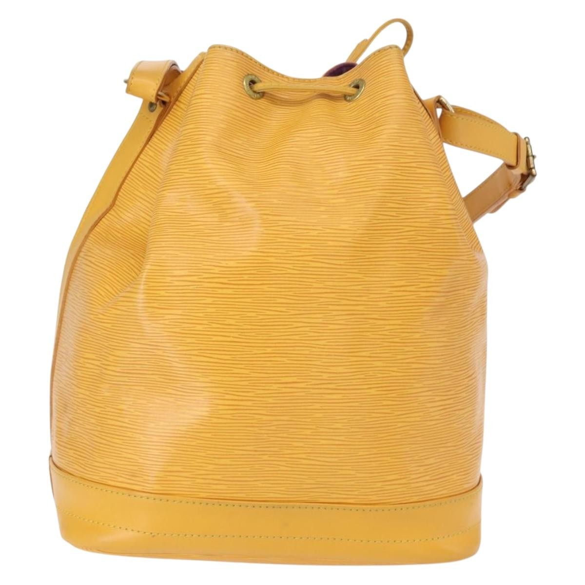 Louis Vuitton Noe Handbag Epi Leather, YELLOW, LEATHER, Shoulder bag
