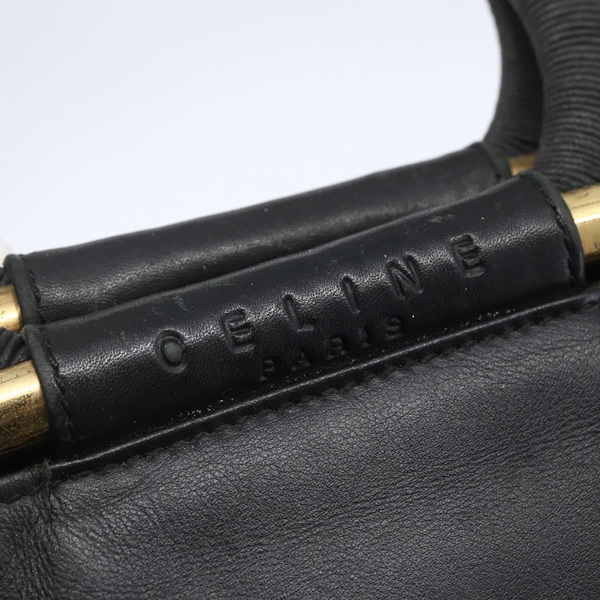 Celine Handbag Leather, BLACK, LEATHER, Handbag