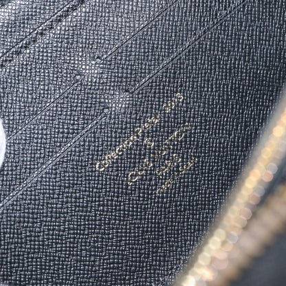 Louis Vuitton Zippy Wallet NM Damier Piet, BLACK, CANVAS, Wallets