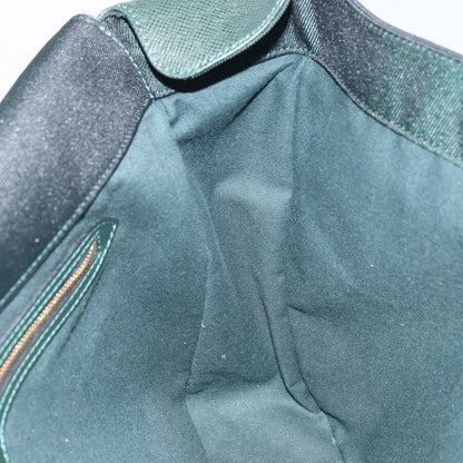 Louis Vuitton Dersou Bag Taiga Leather and Canvas, GREEN, LEATHER, Shoulder bag
