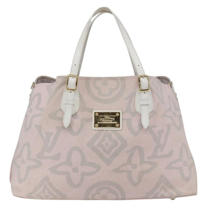 Louis Vuitton Tahitienne Cabas Canvas, PINK, CANVAS, Tote bag