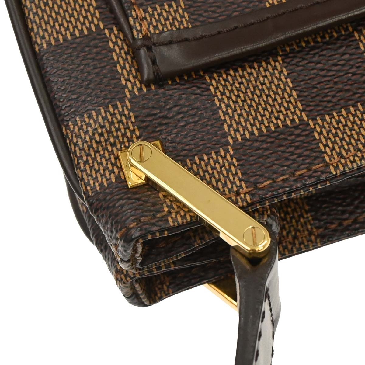 Louis Vuitton Aubagne Bag Damier, Brown, Canvas, Handbag