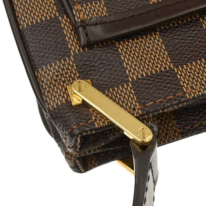 Louis Vuitton Aubagne Bag Damier, Brown, Canvas, Handbag