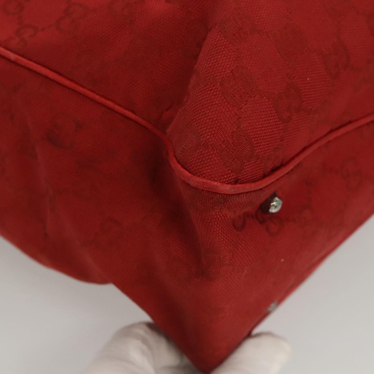 Gucci Vintage Open Tote GG Canvas, Red, Canvas, Tote Bag