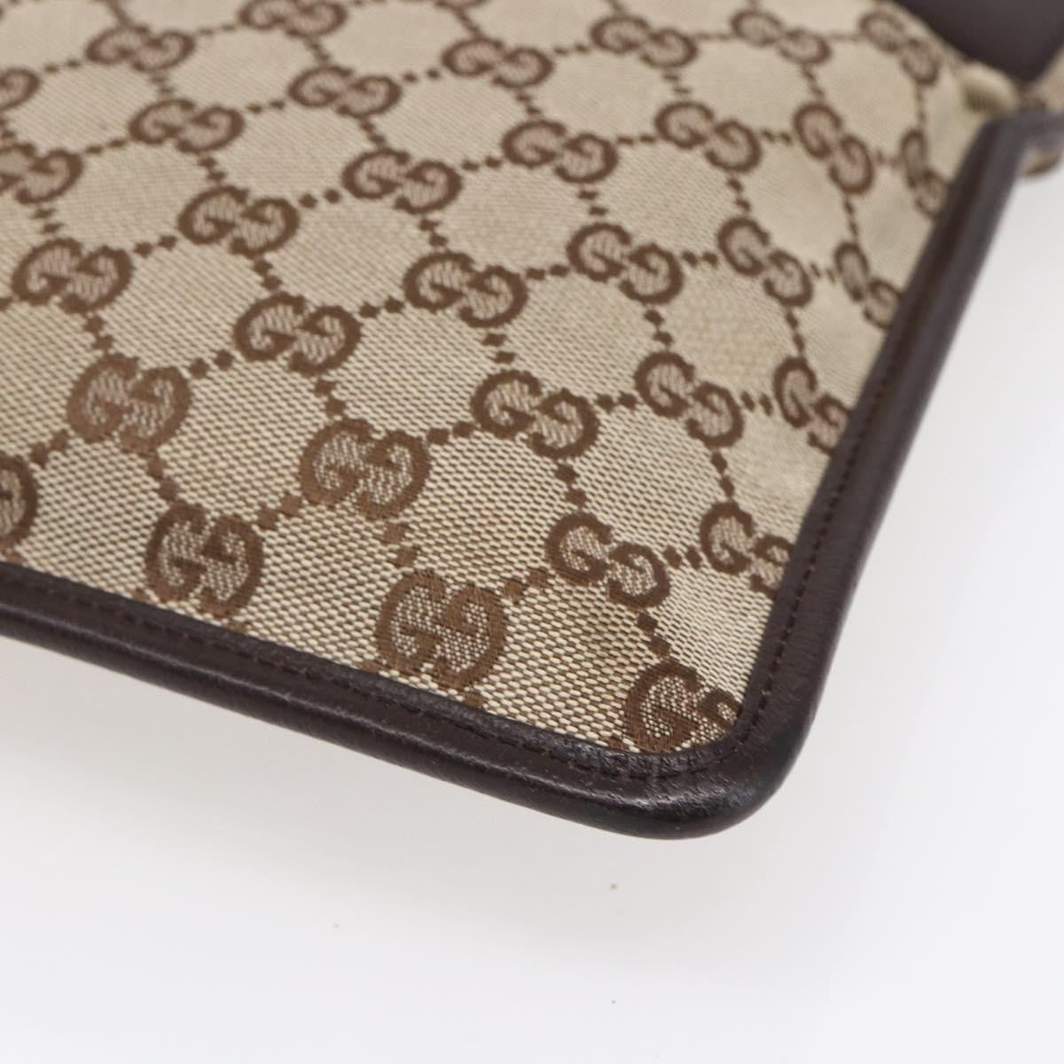 Gucci Front Pocket Messenger Canvas, BEIGE, CANVAS, Shoulder bag