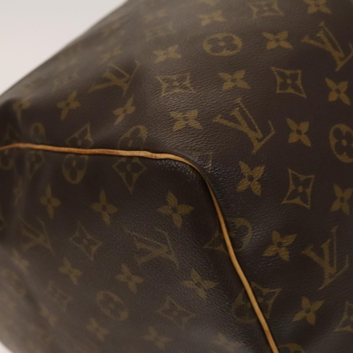 Louis Vuitton Keepall Bag Monogram Canvas, BROWN, CANVAS, Travel bag