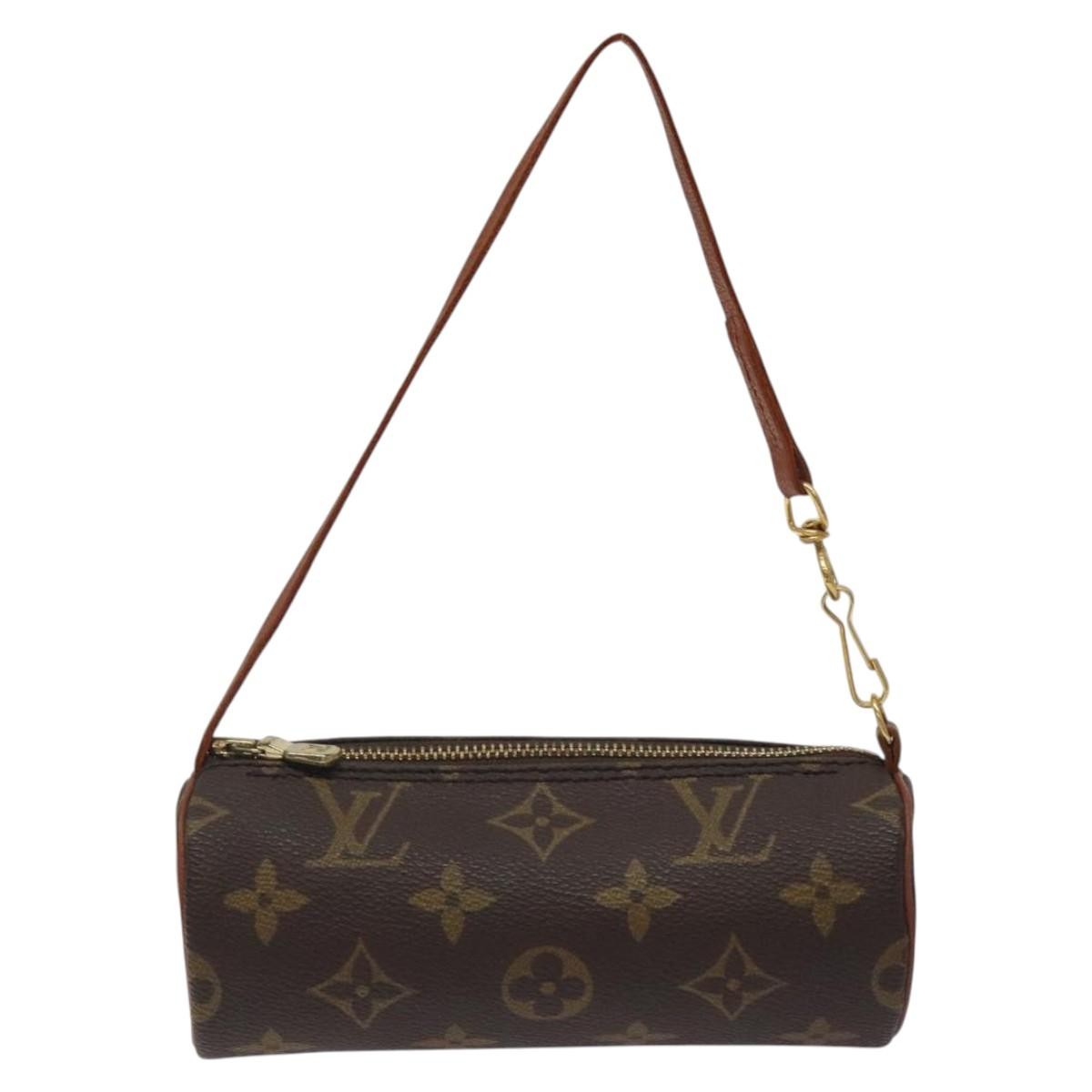 Louis Vuitton Papillon Pochette Monogram Canvas, BROWN, CANVAS, Handbag