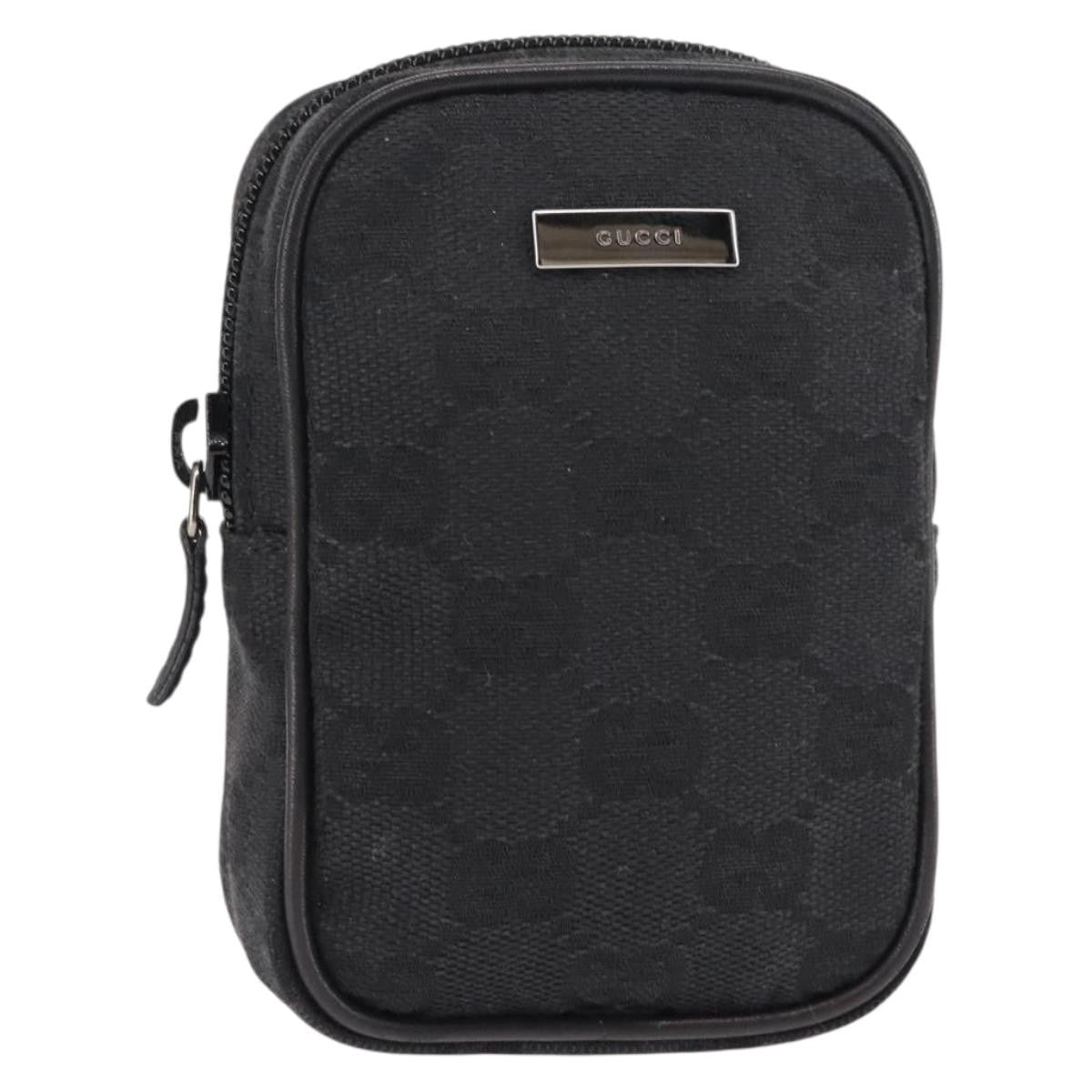 Gucci GG canvas pouch Canvas, BLACK, CANVAS, Clutche & pouche