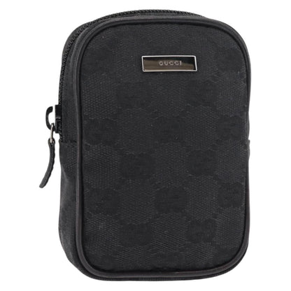 Gucci GG canvas pouch Canvas, BLACK, CANVAS, Clutche & pouche