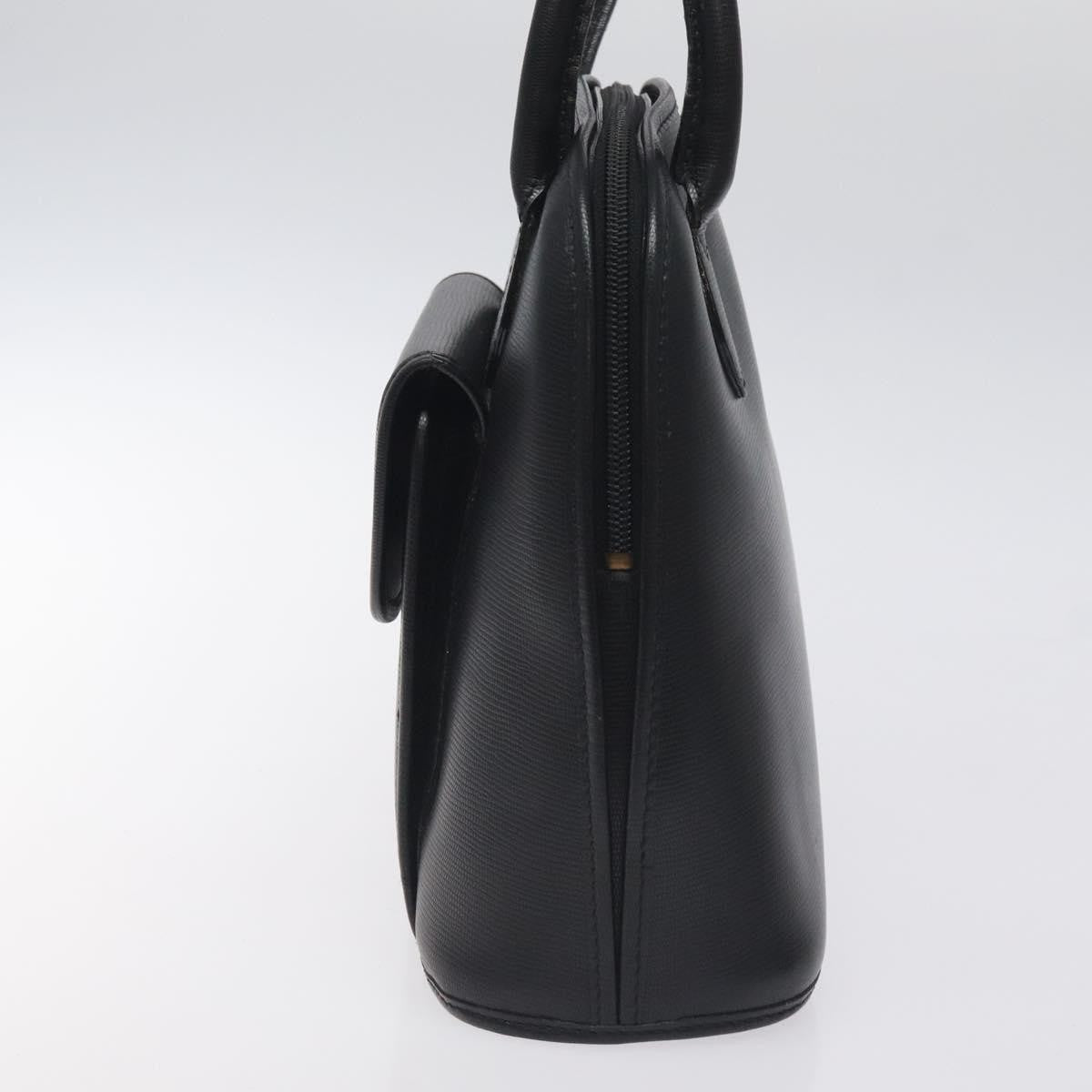 Celine Circle Logo Handbag Leather, BLACK, LEATHER, Handbag