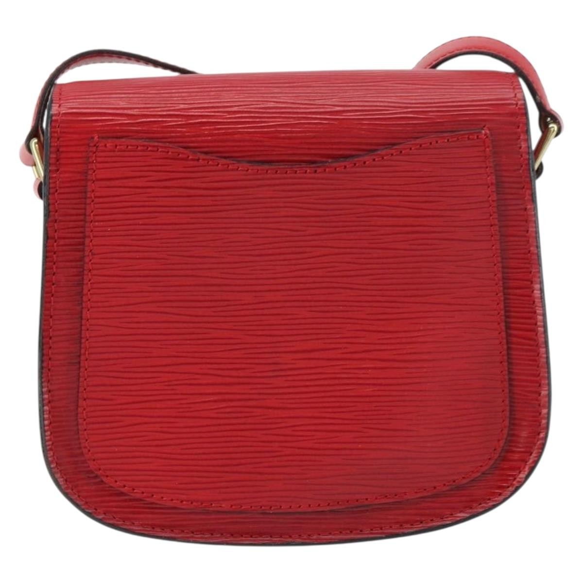 Louis Vuitton Saint Cloud Handbag Epi Leather, RED, LEATHER, Shoulder bag
