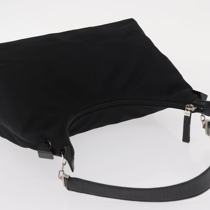 Salvatore Ferragamo Vala Shoulder Bag Nylon, Black, Nylon, Shoulder Bag