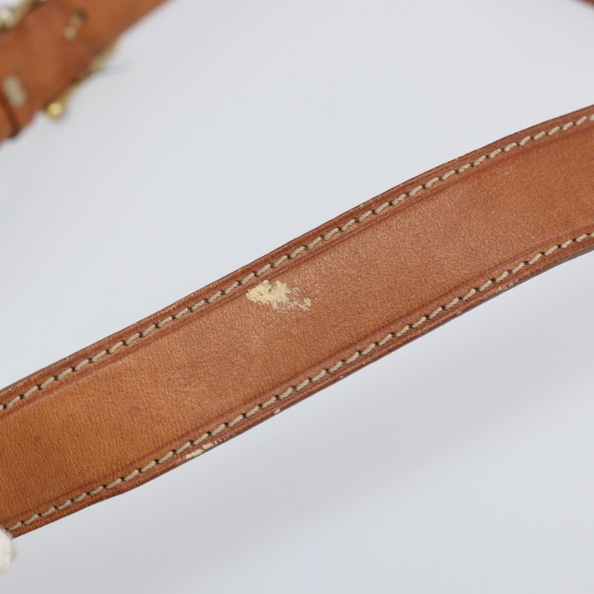 Celine Vintage Macadam Shoulder Bag Canvas and Leather, BROWN, CANVAS, Shoulder bag