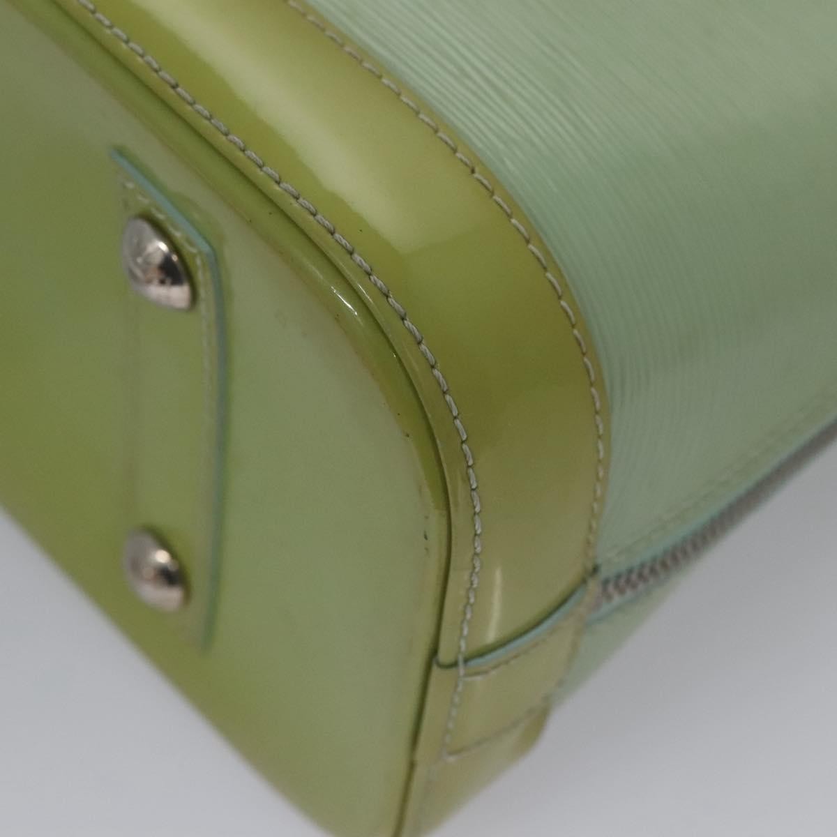 Louis Vuitton Alma Handbag Electric Epi Leather, GREEN, PATENT_LEATHER, Handbag