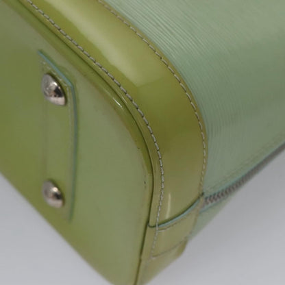Louis Vuitton Alma Handbag Electric Epi Leather, GREEN, PATENT_LEATHER, Handbag
