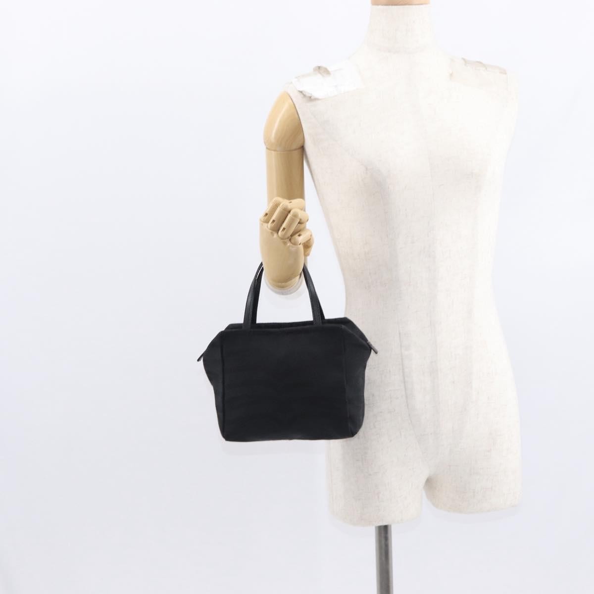 Fendi Vintage Handbag Canvas, Black, Canvas, Handbag