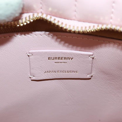 Burberry Lola Zip Shoulder Bag Quilted Leather, PINK, LEATHER, Shoulder bag