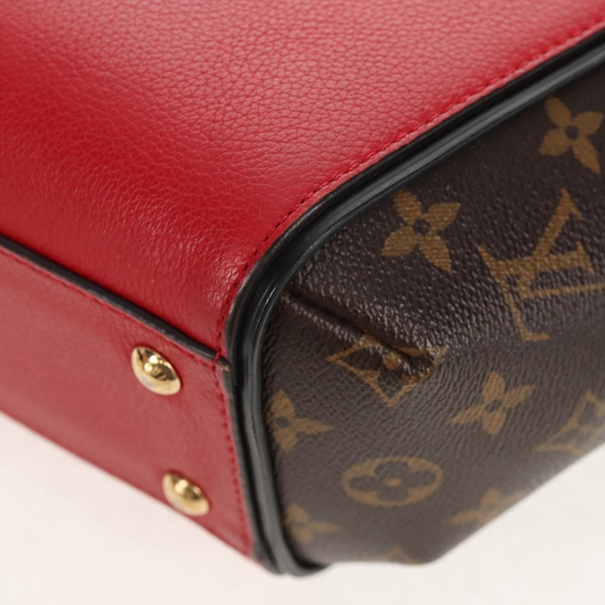 Louis Vuitton Kimono Handbag Monogram Canvas and Leather, Red, Canvas, Handbag