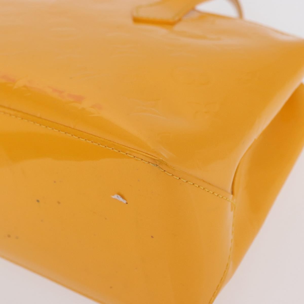 Louis Vuitton Wilshire Handbag Monogram Vernis, YELLOW, PATENT_LEATHER, Handbag