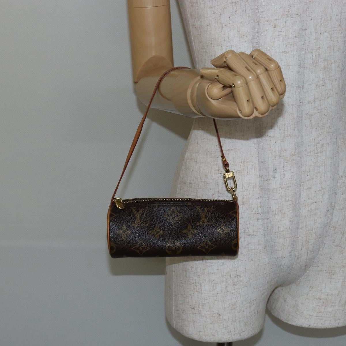 Louis Vuitton Papillon Pochette Monogram Canvas, BROWN, CANVAS, Clutche & pouche