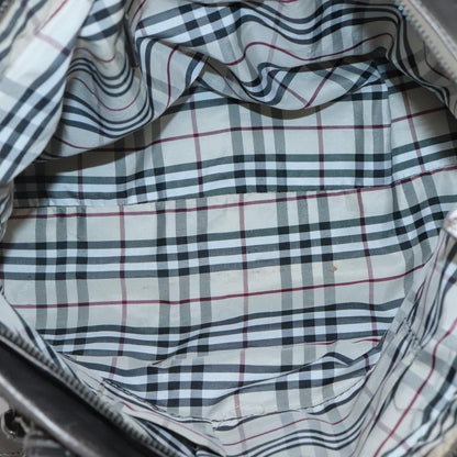 Burberry Nova Check Tote Canvas and Leather, GRAY, CANVAS, Tote bag