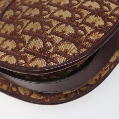 Christian Dior Vintage Trotter Shoulder Bag Canvas, RED, CANVAS, Shoulder bag