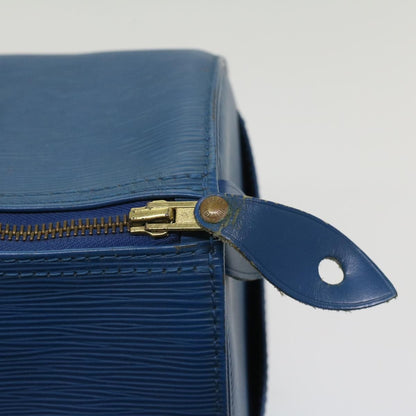 Louis Vuitton Speedy Handbag Epi Leather, BLUE, LEATHER, Handbag