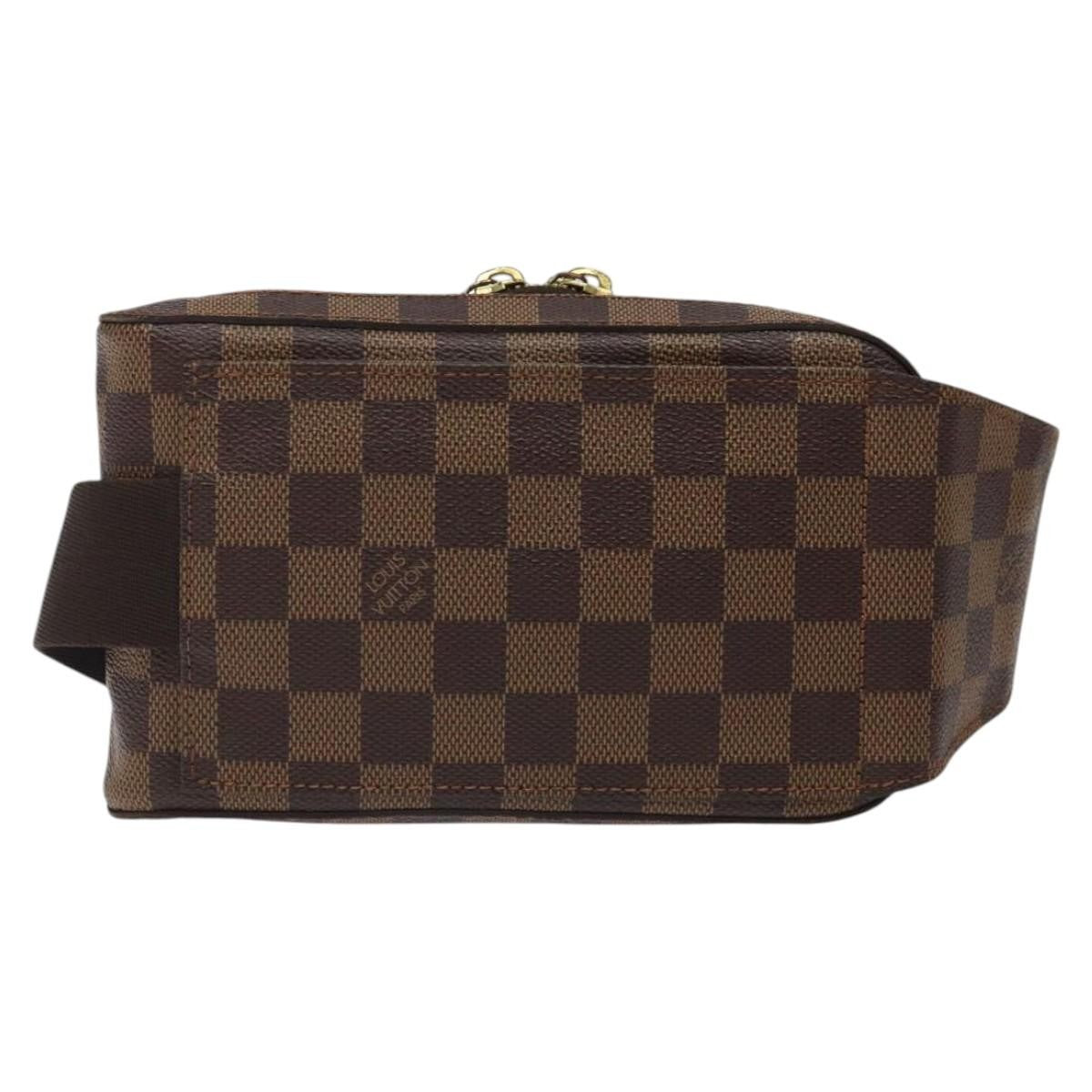 Louis Vuitton Geronimos Waist Bag Damier, BROWN, CANVAS, Travel bag
