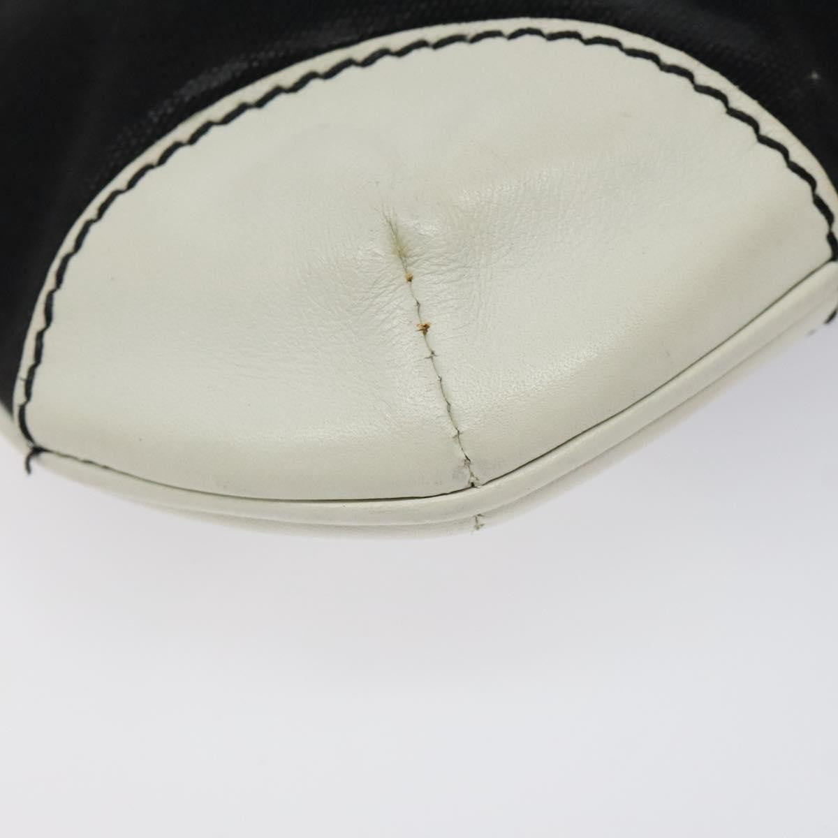 Chanel Vintage Olsen CC Chain Shoulder Bag Canvas and Leather, BLACK, CANVAS, Shoulder bag